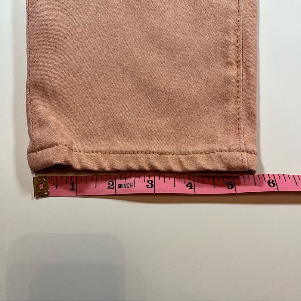 AG Adriano Goldschmied The Prima mid-rise cigarette crop jeans size 27 peach - Picture 7 of 10